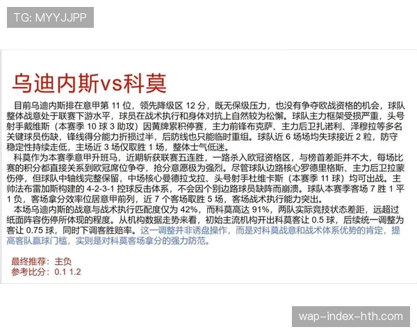 乌迪内斯3-5-2阵型客场防守韧性十足，场均失球仅1.1个